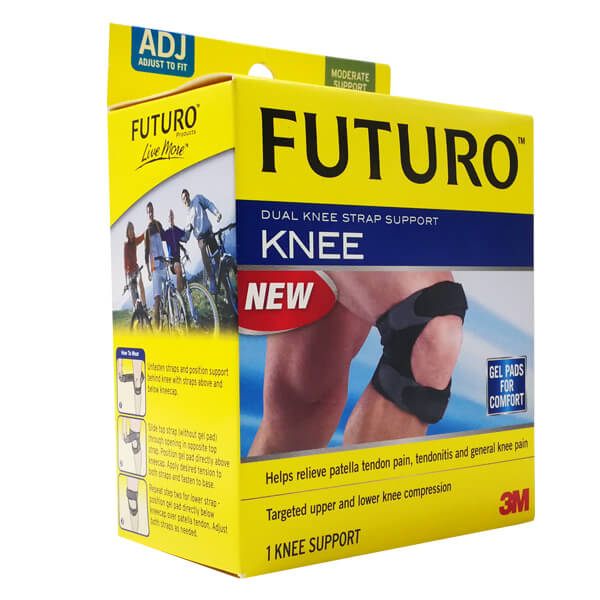 แถบรัดลูกสะบ้าเข่าแบบคู่ FUTURO Dual Knee Strap FREESIZE