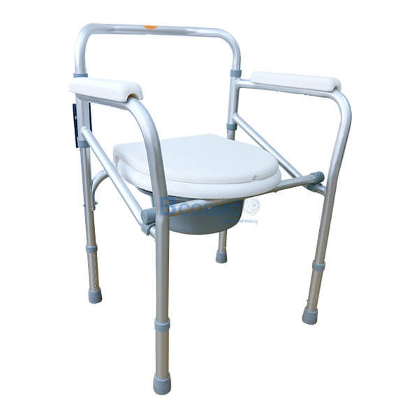 เก้าอี้นั่งถ่ายพับได้อะลูมิเนียม ไม่มีล้อ Y616L