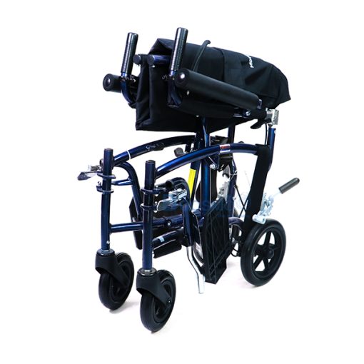 P-6692 WC1103-BL-รถเข็นน้ำหนักเบา-Wheelchair-AL8KG-สีน้ำเงิน