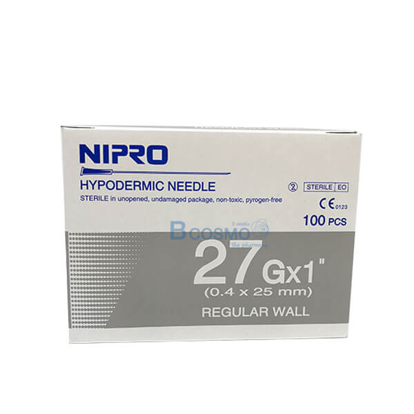P-6215 - เข็มฉีดยา NIPRO นิโปร 27G1 100 อัน EF0903-27x1