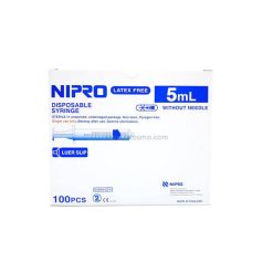 ไซริงค์ NIPRO Syringe LS 5 ml. แบบไม่มีเข็มฉีดยา [1 กล่อง]