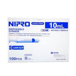 ไซริงค์ NIPRO Syringe LS 10 ml. แบบไม่มีเข็มฉีดยา [10 กล่อง]