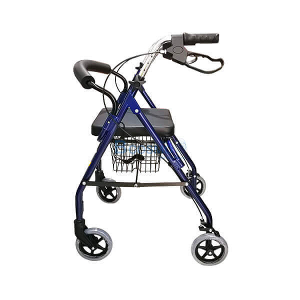 Wheelchair Rollator รถเข็นหัดเดิน 2 in 1 ล้อ 6 นิ้ว สีน้ำเงิน Y861L