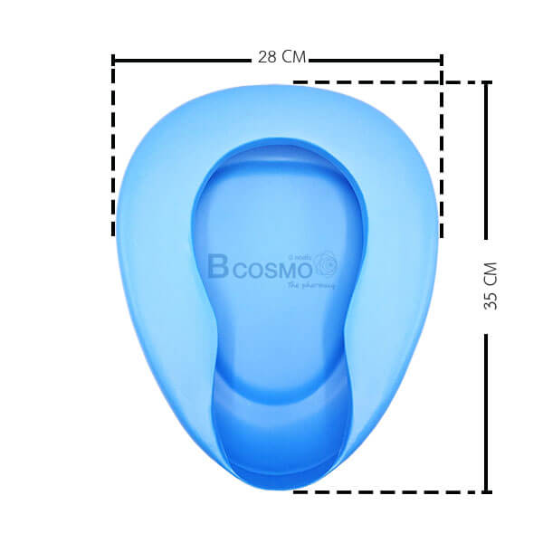 หม้อนอนพลาสติกสีฟ้า-ใบใหญ่ (B-02)