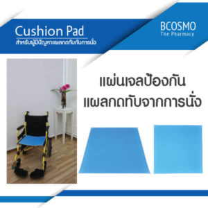 แผ่นเจลรองนั่งใช้เพื่อป้องกันการเกิดแผลกดทับ (Cushion Pad) ads