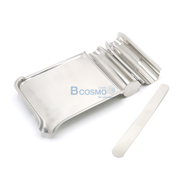 P-7008 - ถาดนับยา Stainless คุณภาพดี ขนาด 8.5 นิ้ว-3