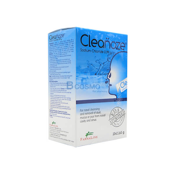 เกลือล้างจมูก คลีโนส Cleanoze 265 g. 20 ซอง