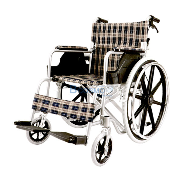 WC0502-CR-รถเข็นอัลลอยด์ล้อ 24 นิ้ว WHEELCHAIR สีครีม Y864