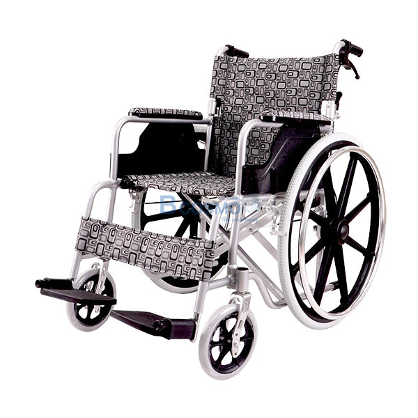 WC0502-G-รถเข็นอัลลอยด์ล้อ 24 นิ้ว WHEELCHAIR สีเทา Y864