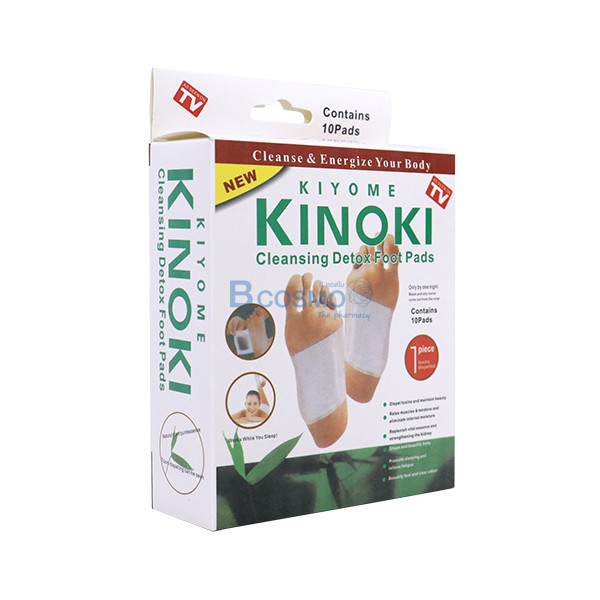 แผ่นแปะเท้า Cleansing Detox Foot Pads KINOKI 10 ชิ้น