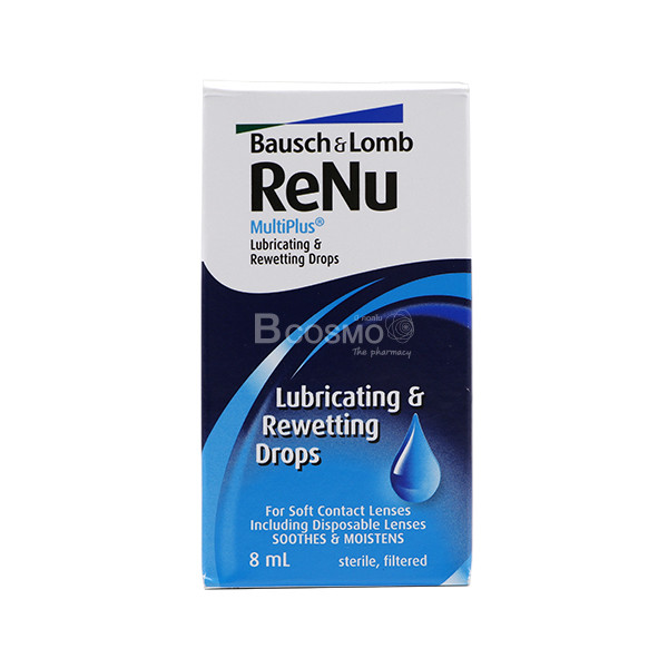 Bausch & Lomb Renu MultiPlus Lubricating & Rewetting Drops 8 ml. (น้ำตาเทียม)