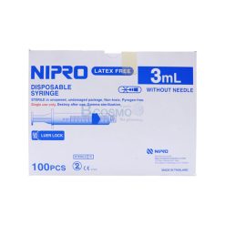 ไซริงค์หัวล็อก LL NIPRO 3 ml. [100ชิ้น/กล่อง]