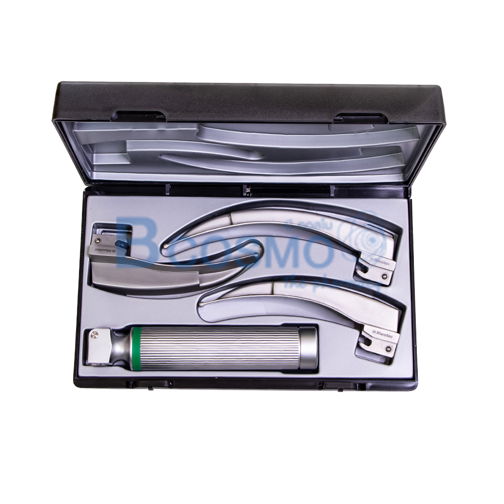เครื่องส่องหลอดลม Riester LARYNGOSCOPE LED 2.5V R8041 bladeโค้ง 2,3,4 C Handle 3 เครื่องส่องหลอดลม Riester LARYNGOSCOPE LED 2.5V R8041 bladeโค้ง 2,3,4 C Handle