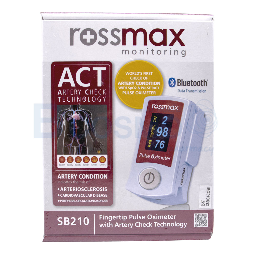 ROSSMAX BLUETOOTH Fingertip Pulse Oximeter SB210 ลายน้ำ2 OM0007