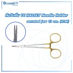 TC HALSEY Needle Holder serrated jaw 13 cm.