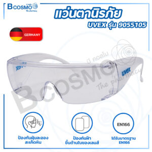 แว่นตานิรภัย UVEX 9065 ป้องกันฝุ่นละออง