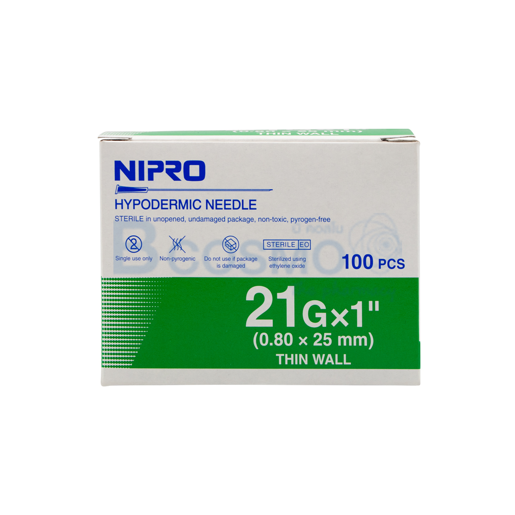 NIPRO 21GX1นิ้ว 100ชิ้น EF0903 21x1 2