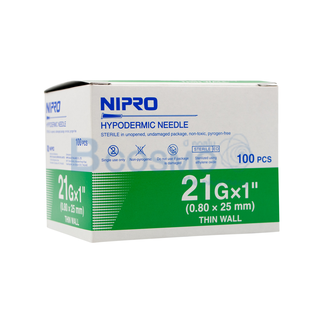 NIPRO 21GX1นิ้ว 100ชิ้น EF0903 21x1 3