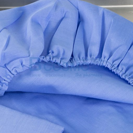 ผ้าปูที่นอนรัดมุม ปลอกหมอน สีฟ้า EB0612 BL 4