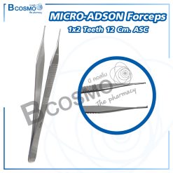 MICRO-ADSON Forceps 1×2 teeth 12 cm. ASC (HTM)
