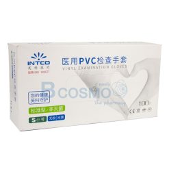 ถุงมือทางการแพทย์ PVC INTCO GLOVES [100 ชิ้น/กล่อง]