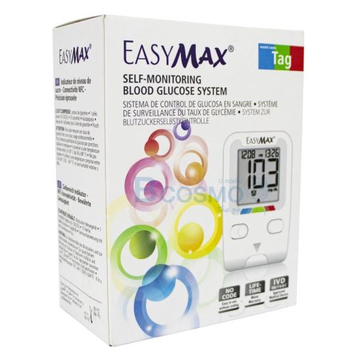 ชุดเครื่องตรวจวัดระดับน้ำตาลในเลือด EASY MAX Model Tag