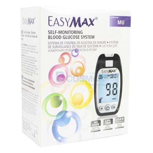 ชุดเครื่องตรวจวัดระดับน้ำตาลในเลือด EASY MAX Model MU