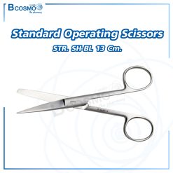 Standard Operating Scissors, STR. SH-BL 13 cm.
