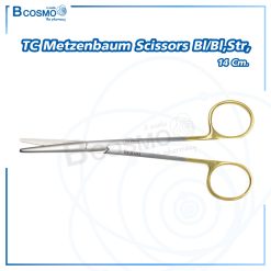 TC Metzenbaum scissors bl/bl,str, 14 cm.