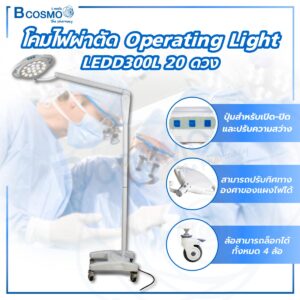 โคมไฟผ่าตัด Operating Light LEDD300L 20 ดวง
